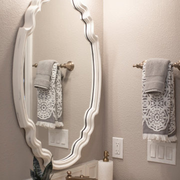 Earthy Chic Guest Bathroom