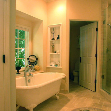 East Coast Traditional Beadboard Cottage Master Bath Remodel