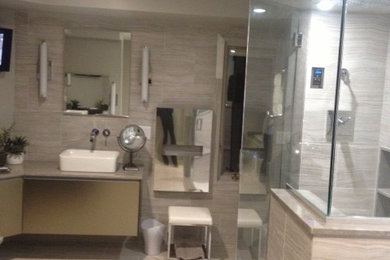 Example of a trendy bathroom design in Providence
