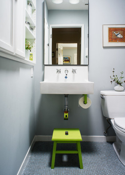 Transitional Bathroom by Christie Hausmann Design