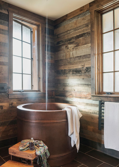 Rustic Bathroom by Altura Architects