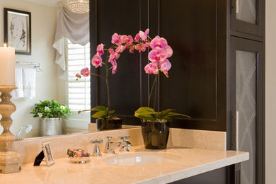 Ebonized Vanity and Tub