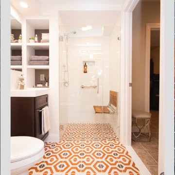Eclectic Basement Bathroom