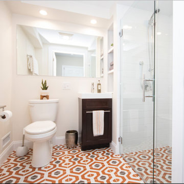 Eclectic Basement Bathroom