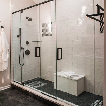 Eclectic Bucktown Master Bathroom
