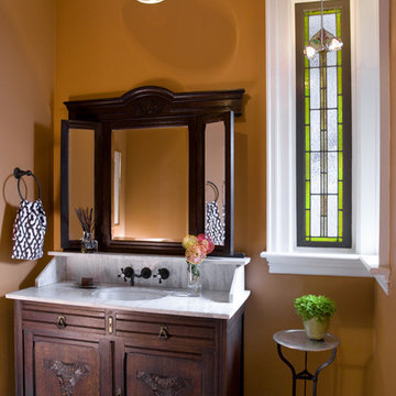 Eclectic Modern Tudor Bath