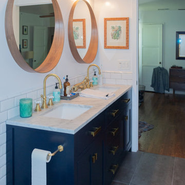 Eclectic Small Bathroom