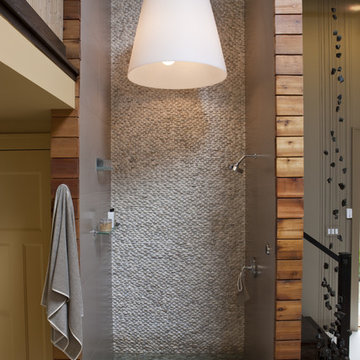 eco Friendly Home Spa with two-story shower
