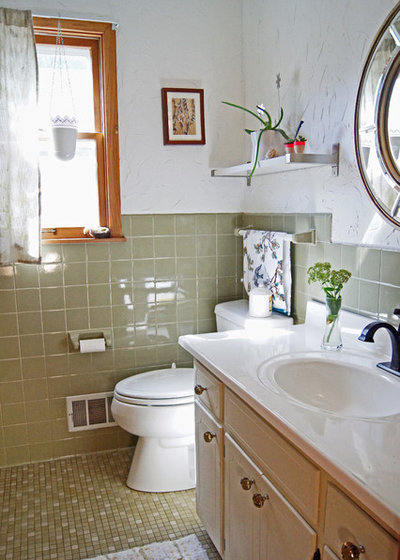 Transitional Bathroom by Wind and Willow Home