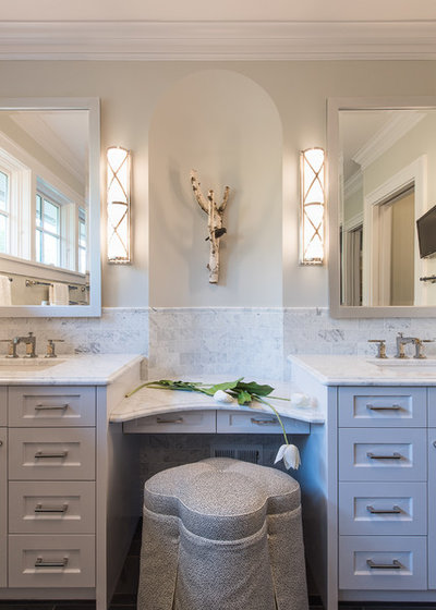 Transitional Bathroom by MA Peterson Design Build, Inc.
