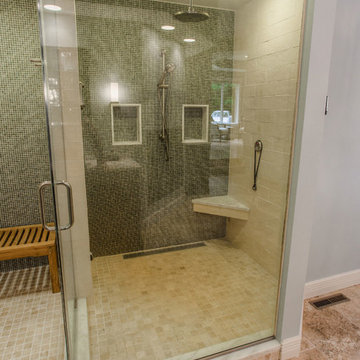 Eisenhower Transitional Master Bathroom Remodel - Steam Shower