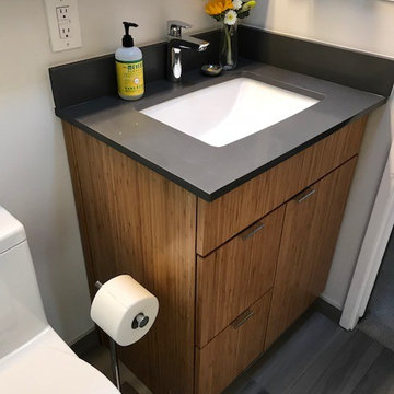 El Cerrito Hills Mid Century Modern Guest Bathroom