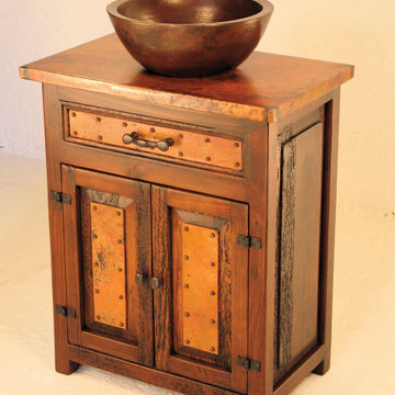 El Cerrito Wood and Copper Vanity