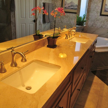 El Dorado Hills Marble Shower & tub surround
