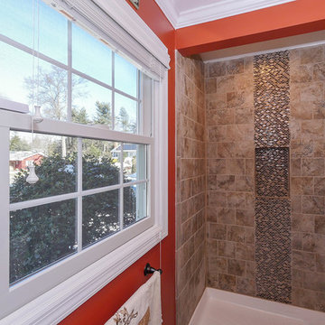 Elegant Bathroom and New Window with Grilles