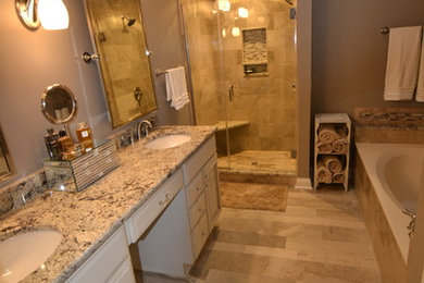 Elegant Bathroom in Polished Marble