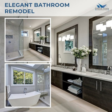 Elegant Bathroom Remodel - Modern Tiles - Issaquah WA