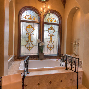 Elegant bathrooms in the Texas Hill Country by Stadler Custom Homes