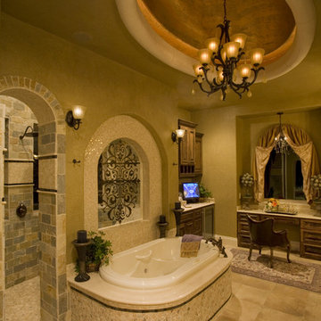 Elegant bathrooms in the Texas Hill Country by Stadler Custom Homes