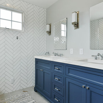 Elegant Blue Vanity