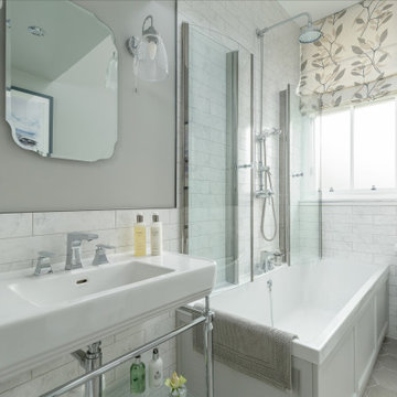 Elegant Grey and White Bathroom