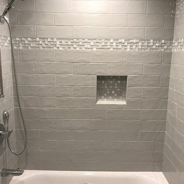 Elegant Grey Bathroom Remodel