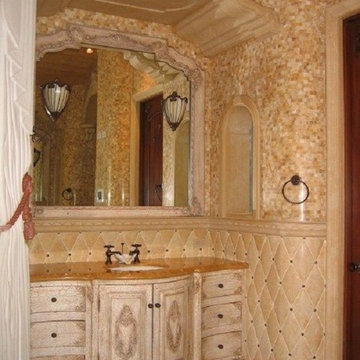 Elegant Limestone Bathroom