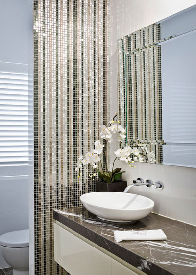 Transitional Bathroom by Highgate House