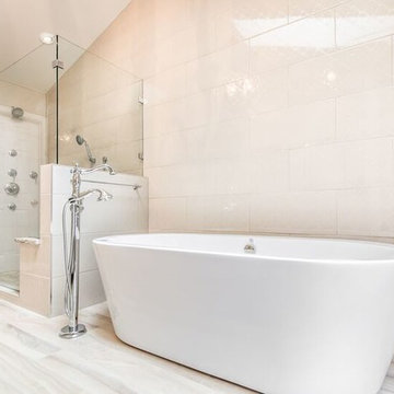 Elegant Master Bathroom with Freestanding Tub