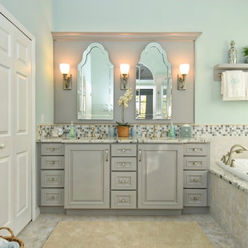 Elegant Mosaic Master Bath // Lakewood Ranch