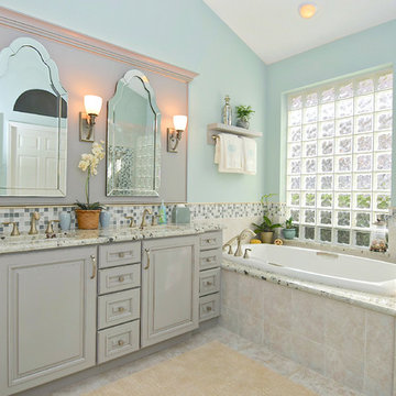 Elegant Mosaic Master Bath // Lakewood Ranch