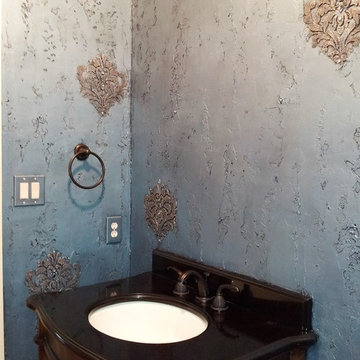 Elegant Powder Bathroom Walls