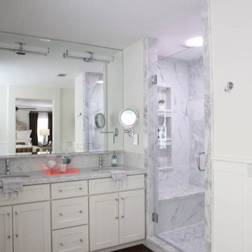 Elegant White Bathroom Remodel