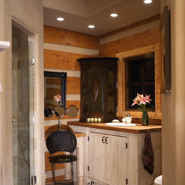 Elk River II - Hand-Hewn & Chinked Log Home