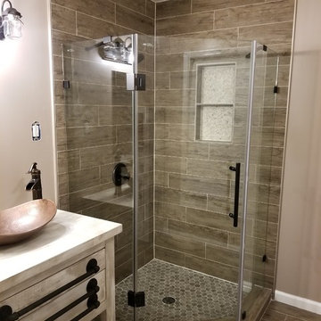 Ellicott City Rustic Bathroom Remodel