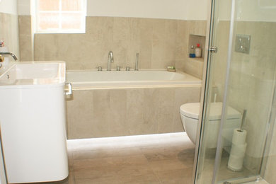 Photo of a modern bathroom in Hampshire.