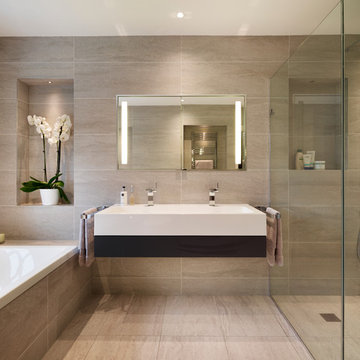 En-suite Bathroom with Keuco Furniture - Luxury Home Full Property Remodel
