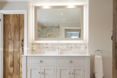 En-suite vanity sink cabinet