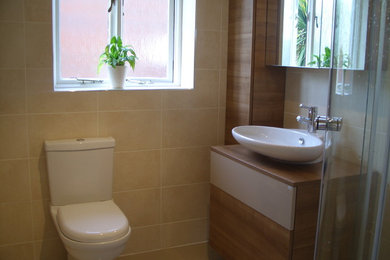 Contemporary bathroom in Cheshire.