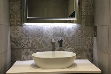 This is an example of a contemporary bathroom in Buckinghamshire.