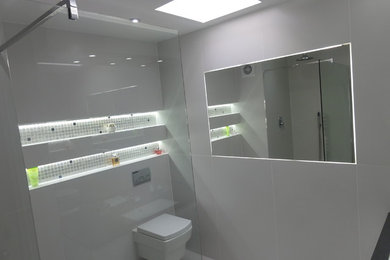 Design ideas for a contemporary bathroom in Essex.