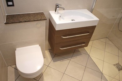 Design ideas for a modern bathroom in Edinburgh.