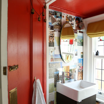 Themed Under-The-Stairs Washroom