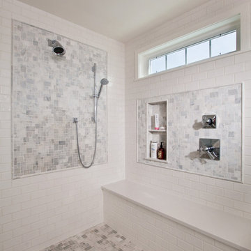 Expansive Double Shower with Seating
