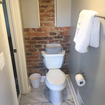 Exposed Brick Bathroom Renovation