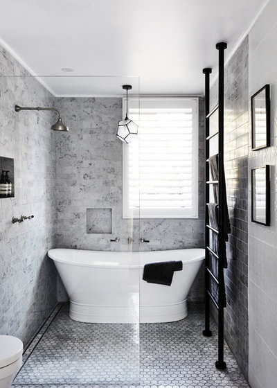 Traditional Bathroom by JSM Construction