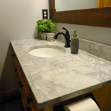 Farmhouse Inspired Bathroom Remodel | Woodbury, MN | White Birch Design LLC