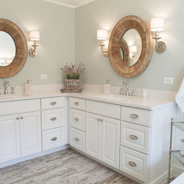 Farmhouse Master Bath in Barrington Hills