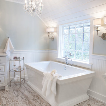 Farmhouse Master Bath in Barrington Hills