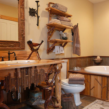 Farmhouse style log home